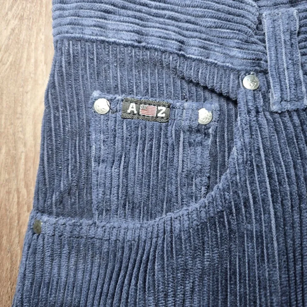 Vintage Arizona Jean Co Corduroy Pants Mens 32x30* Baggy Fit Blue '99 Y2K Grunge